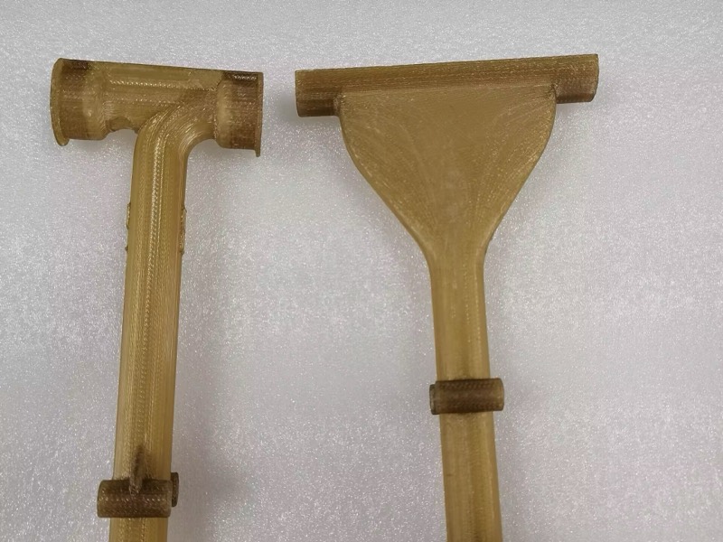 Amber PEI (ULTEM) FDM 3D-printed arms — 3D printing