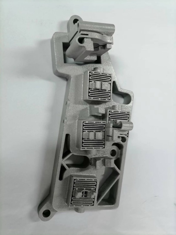SLM metal-printed aluminium mechanism with lattice structures — Part manufactured by INNOPRODUCT World