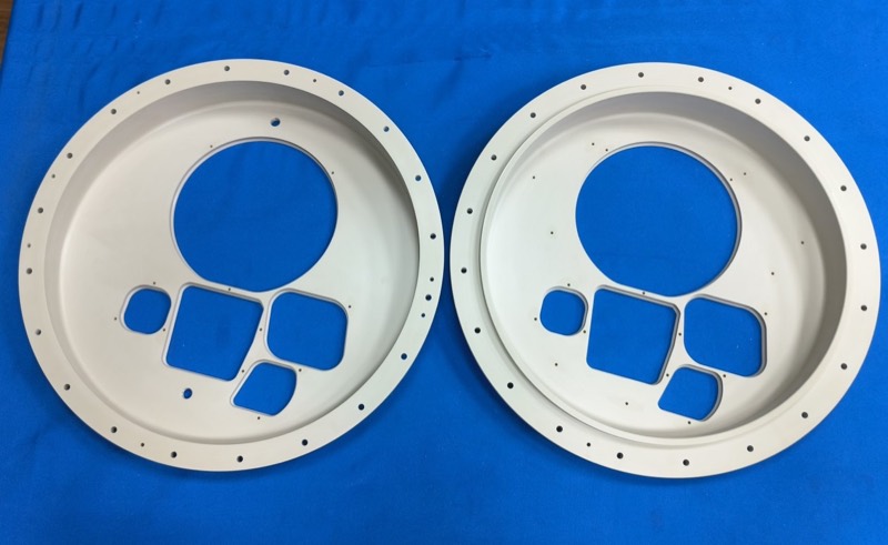 Large machined plastic ring trays — More projects