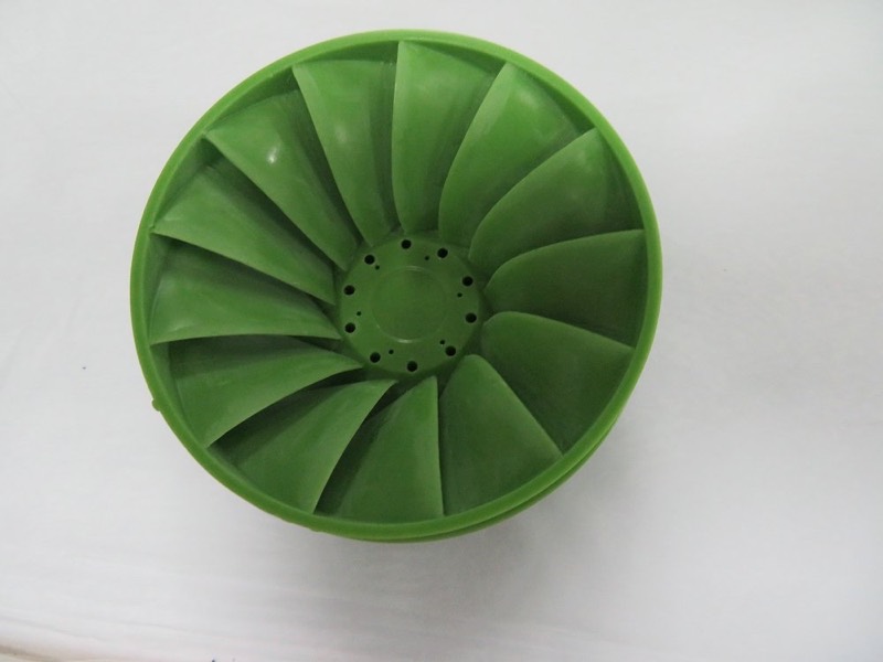 Green vacuum-cast PU turbine runner — Vacuum casting